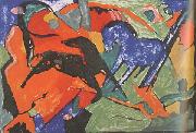 Franz Marc Two Horses (mk34) oil painting artist